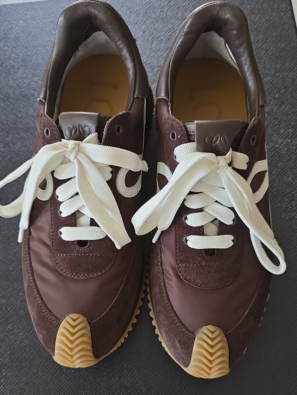 Loewe Flow Runner Brown Suede Sneaker